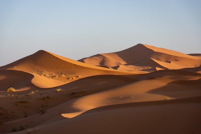 Dunes du Sahara à Merzouga, Maroc