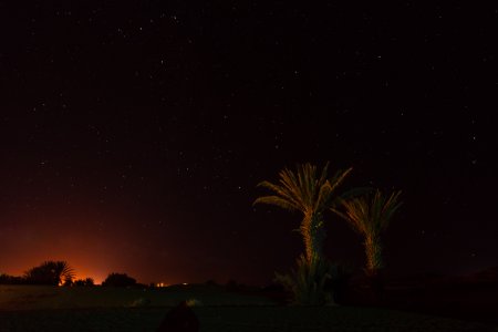 Le désert de Merzouga de nuit