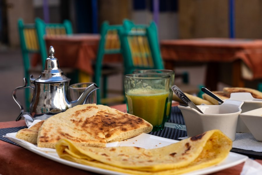Petit déjeuner au Maroc