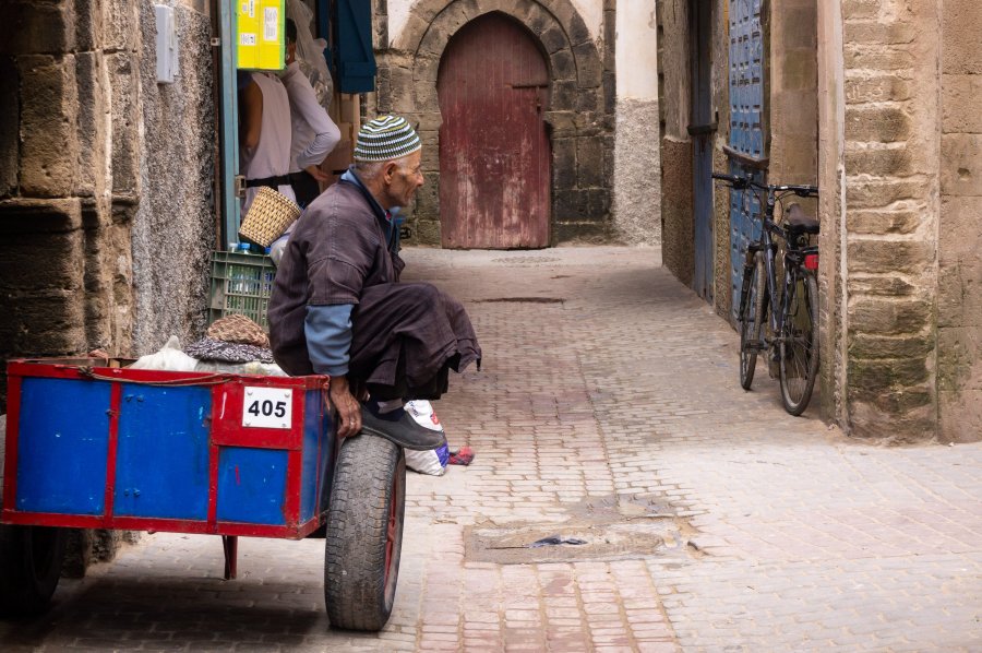 Rue de la médina d'Essaouira au Maroc