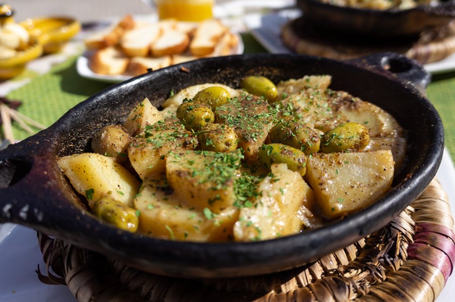 Tajine patates et olives