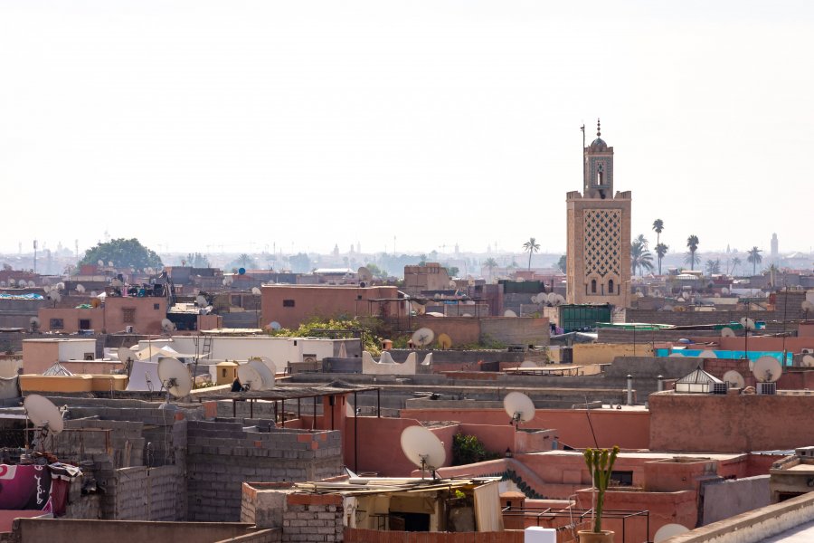 Vue panoramique sur Marrakech