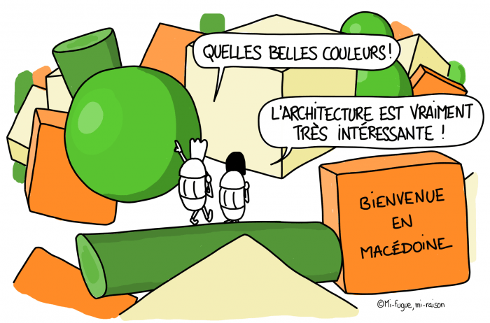 Dessin : tourisme en Macédoine du Nord