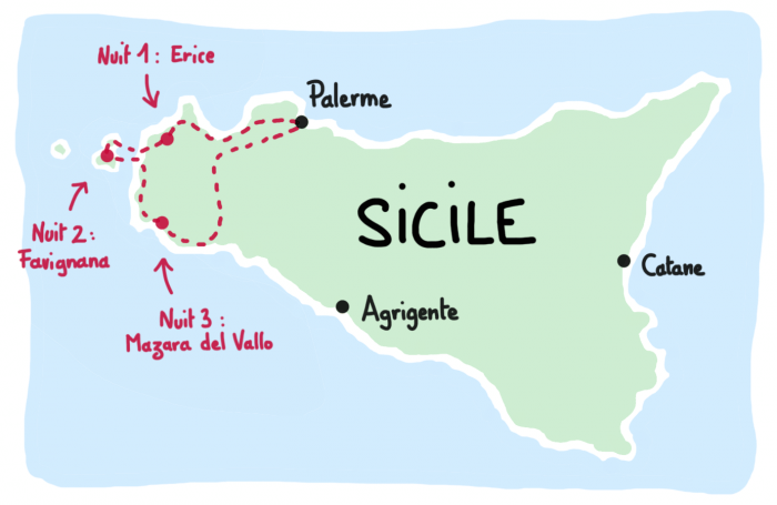 palerme carte sicile