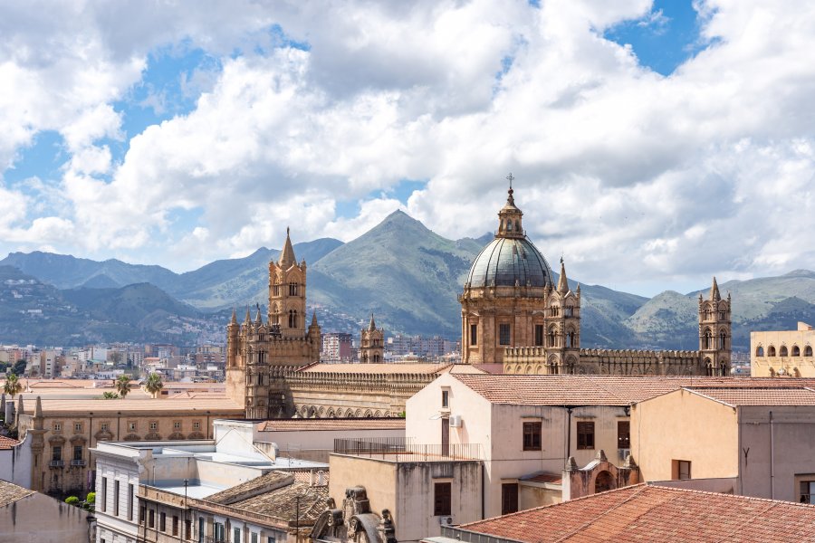 Cathédrale de Palerme vue d'en haut