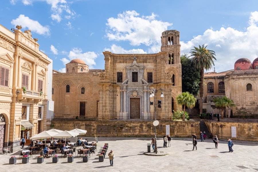 Piazza Bellini à Palerme, Sicile