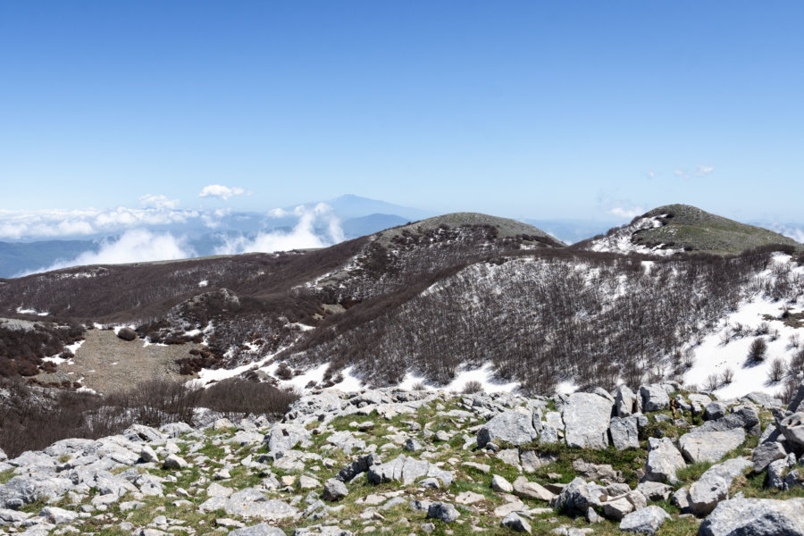 Sommet du Pizzo Carbonara, montagnes des Madonie