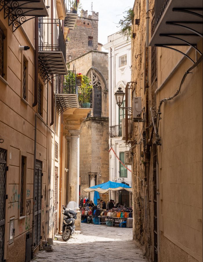 Ruelle de Palerme en Sicile