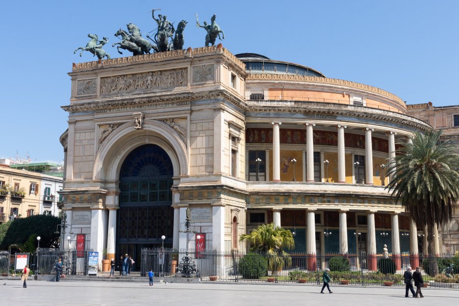 Théâtre Politeama à Palerme, Sicile