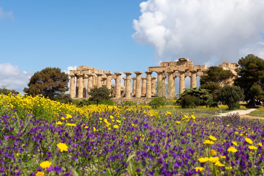 Temple de Selinonte, Sicile, Italie