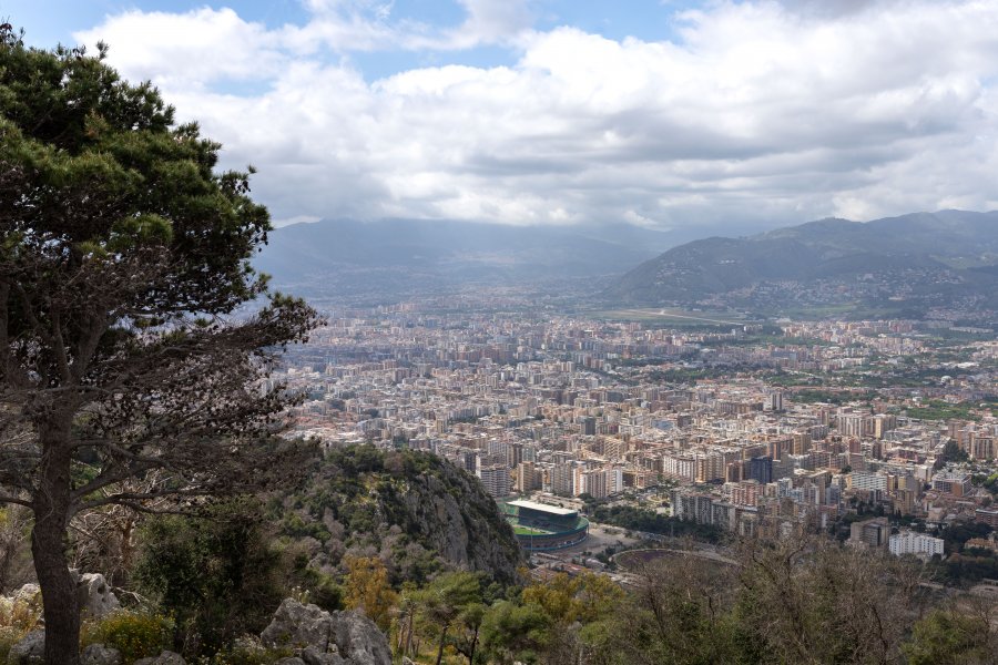 Vue sur Palerme depuis le Monte Pellegrino