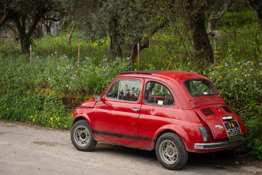 Fiat 500 en Sicile, Italie