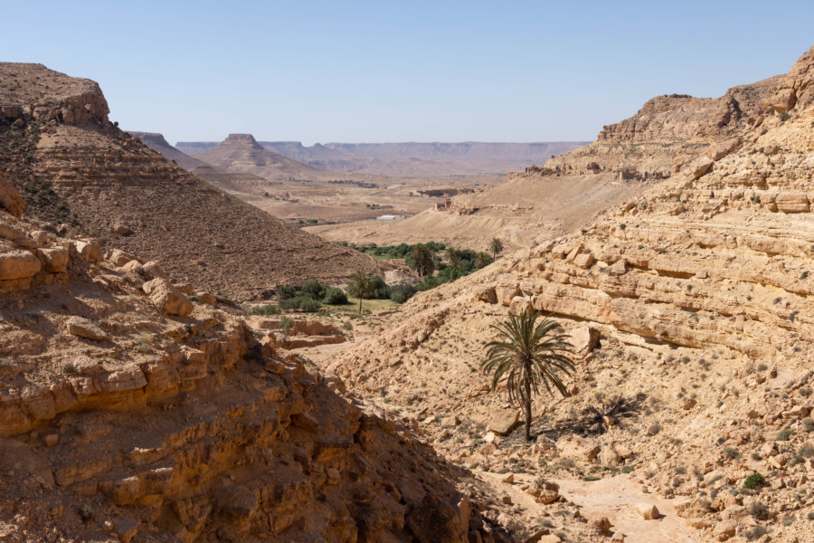 Randonnée entre Douiret et Chenini, Tunisie