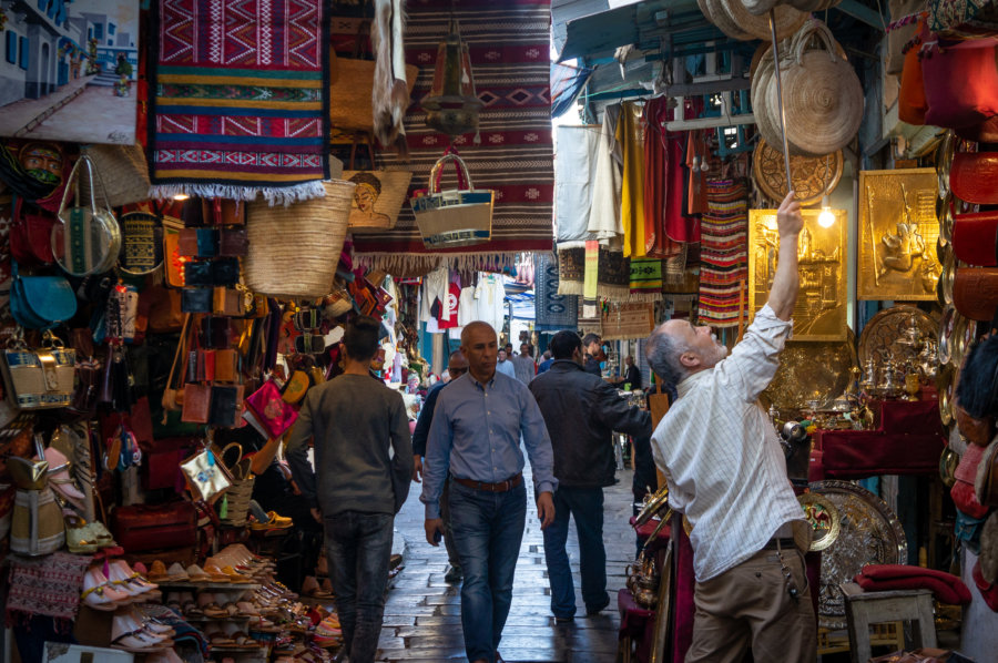 Souk d'artisanat à Tunis