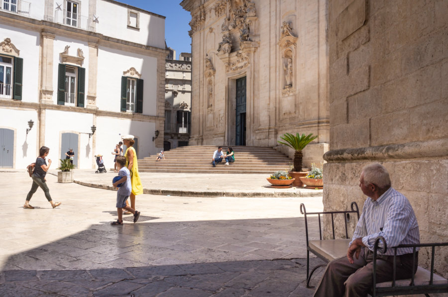 Piazza Plebescito à Martina Franca, Pouilles