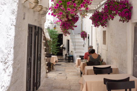 Restaurant à Cisternino en Italie