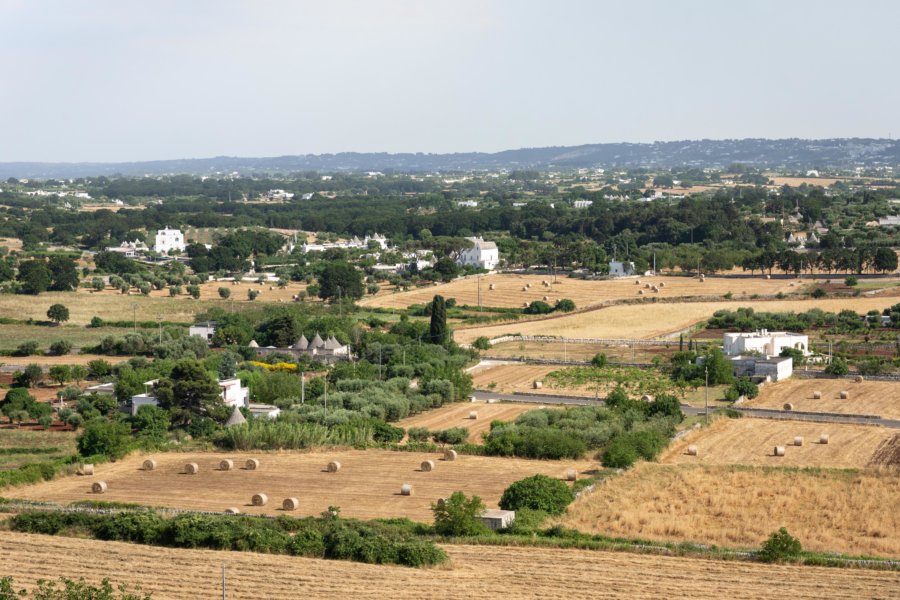 Vallée d'Itria dans les Pouilles en Italie du sud