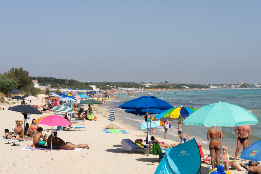 Plage de Torre Lapillo, Salento, Italie