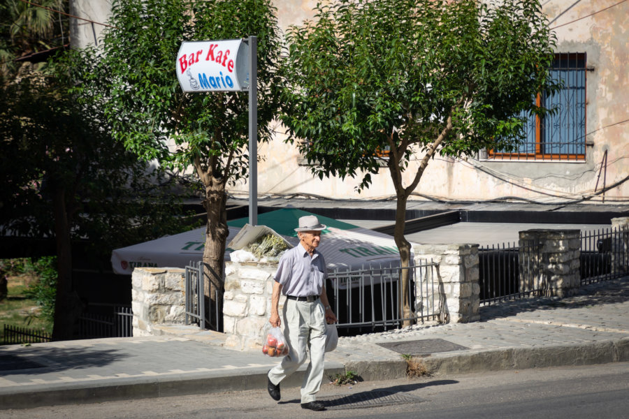 Habitant de Berat en Albanie