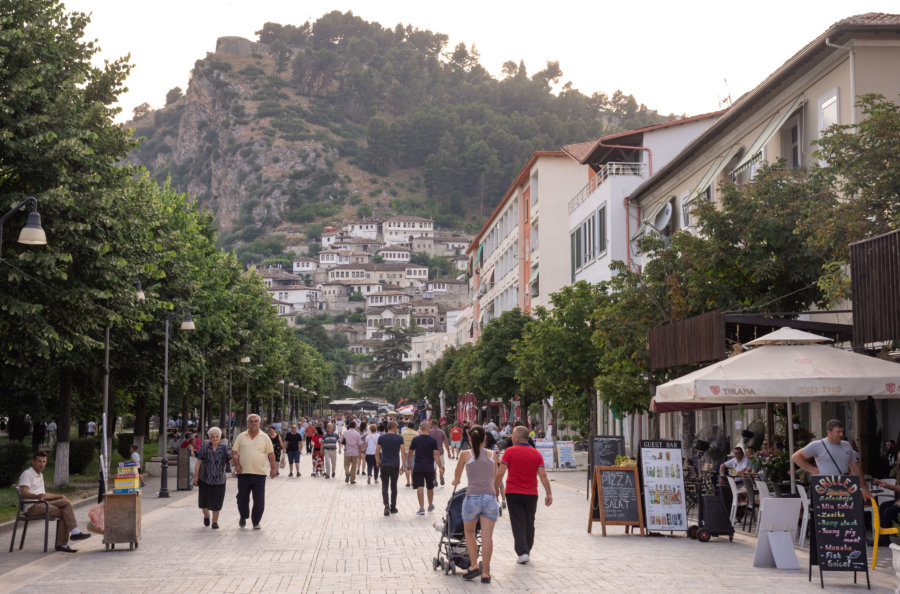 Xhiro à Berat, Albanie