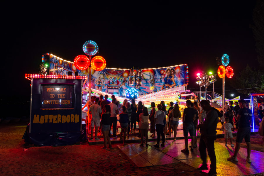 Fête foraine à Pogradec en Albanie