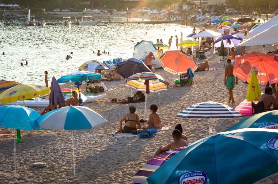 Plage d'Himara en Albanie