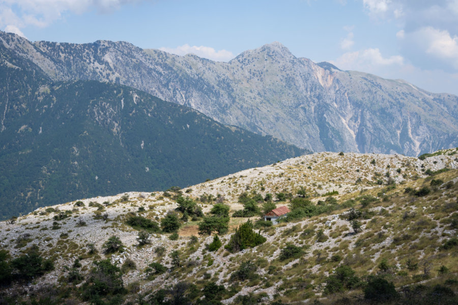 Montagnes de Llogara en Albanie