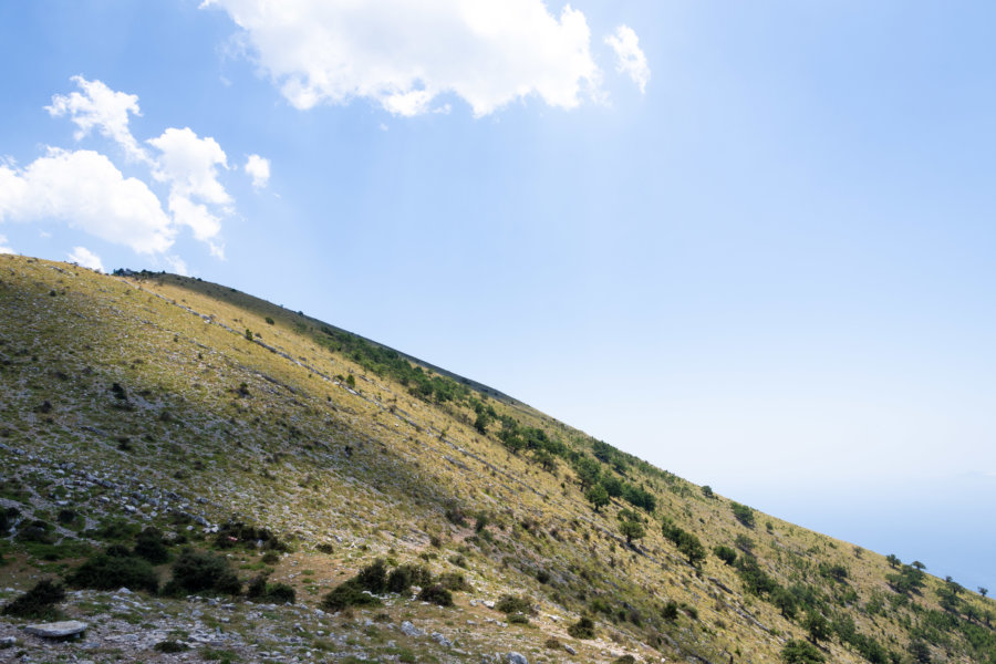 Montagne à Llogara en Albanie