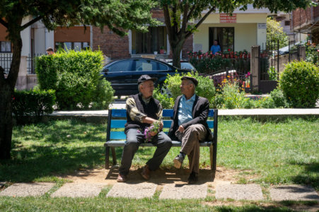 Papis albanais à Pogradec en Albanie