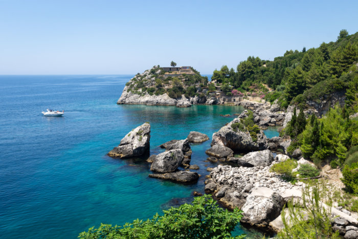 Paysages d'Albanie en bord de mer