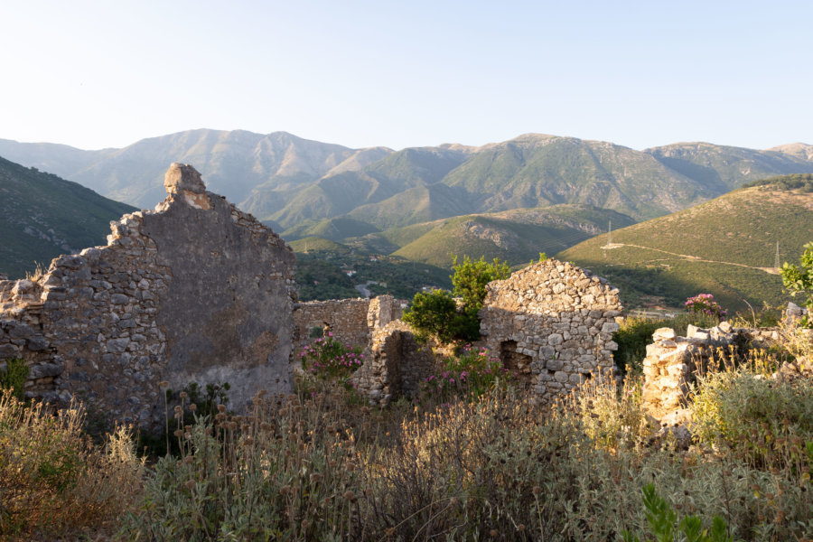 Ruines du vieux Himarë en Albanie