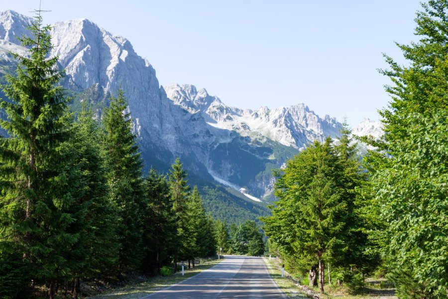 Montagnes à Valbona en Albanie