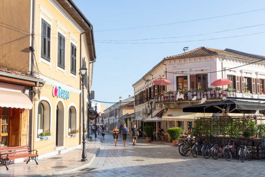 Ville de Shkodra en Albanie