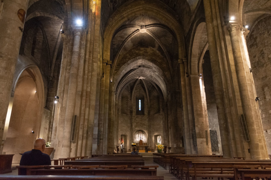 Intérieur de l'abbaye Saint-Victor à Marseille