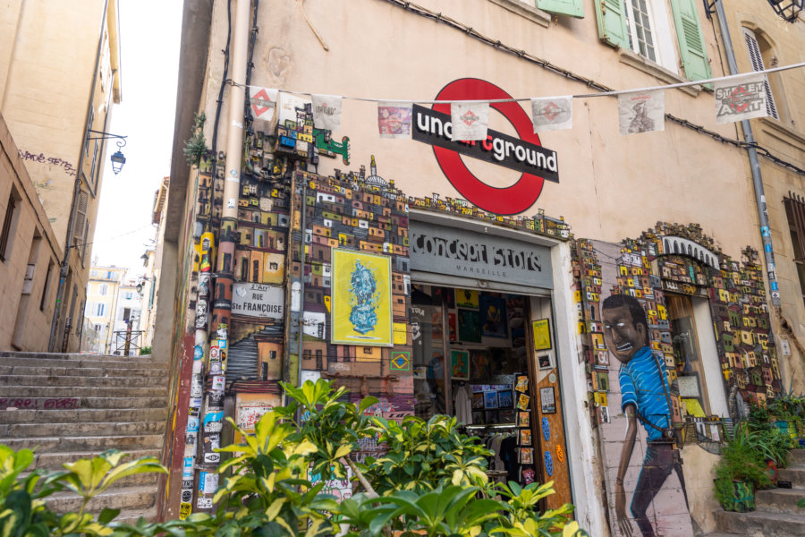 Boutique dans le Panier à Marseille