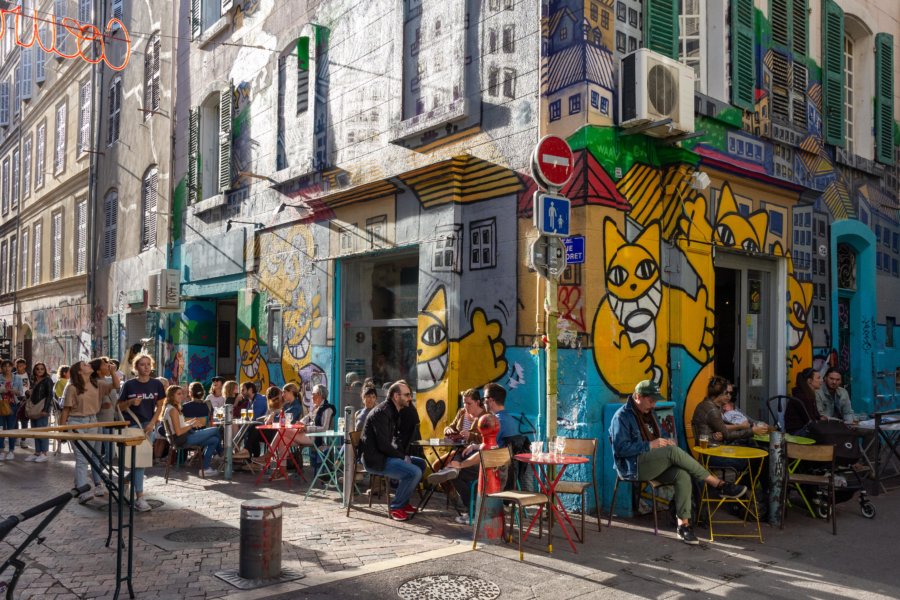 Terrasse au Cours Julien à Marseille