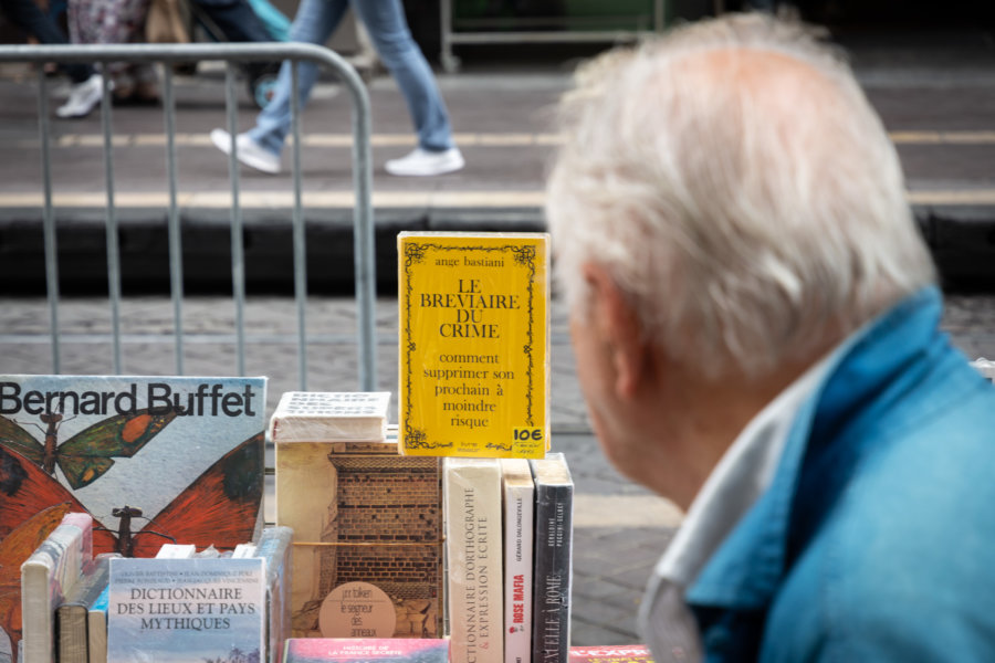 Vente de livres sur la Canebière