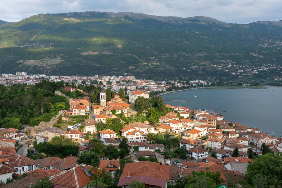 Vue sur Ohrid depuis la forteresse