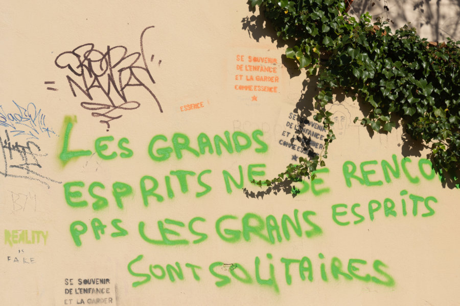 Phrase philosophique à Marseille