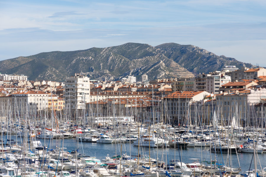 Vue sur le port de Marseille