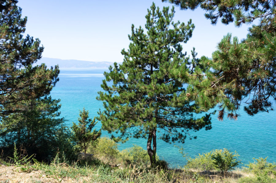 Promenade au bord du lac d'Ohrid