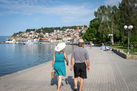 Promenade au bord du lac