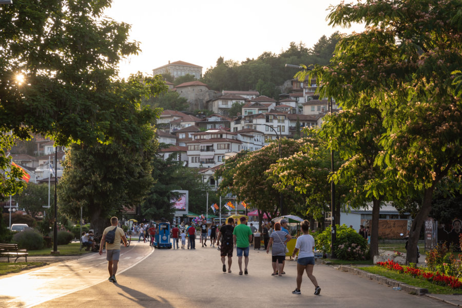 Promenade dans la ville d'Ohrid