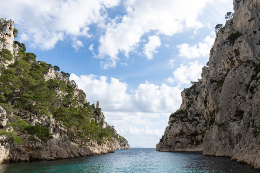 Calanque d'En-Vau depuis la plage