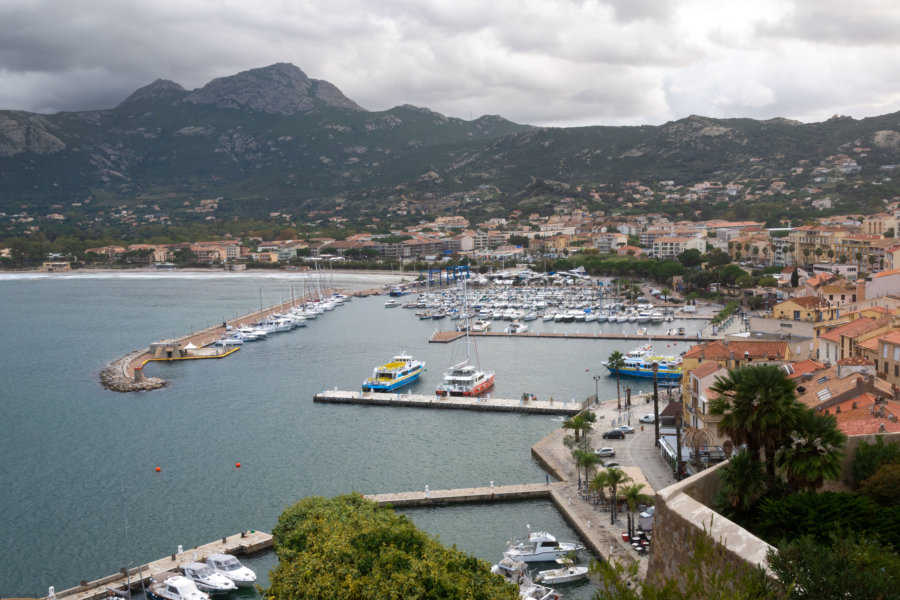 Vue sur Calvi depuis la citadelle, Corse