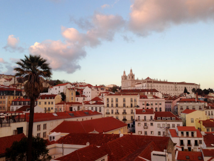 Coucher de soleil à Lisbonne, Portugal