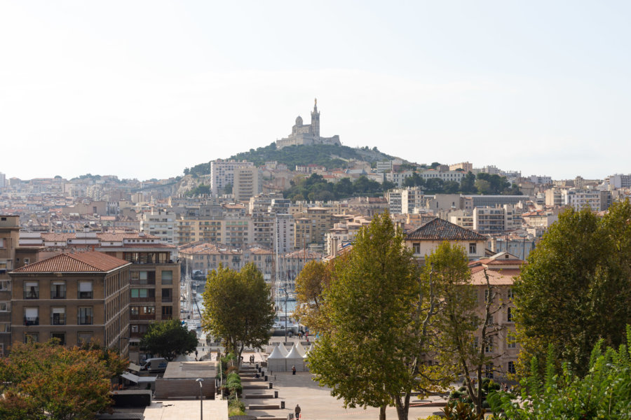 Point de vue depuis l'hôtel continental à Marseille