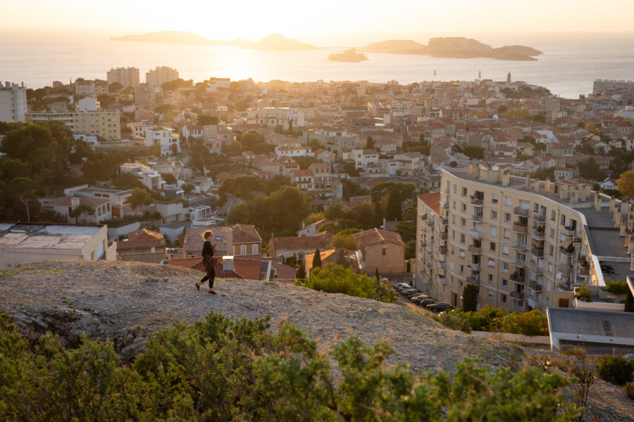 Point de vue sur Marseille et la mer