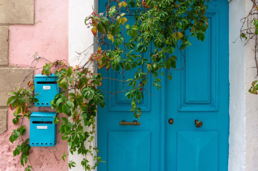 Porte de maison à L'Île-Rousse