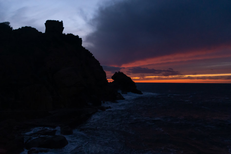 Coucher de soleil à Porto, Piana, Corse